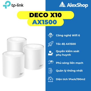  TP Link Deco X10 Hệ Thống Mesh Wifi 6 Vùng Phủ Sóng 190M2 1Pack 