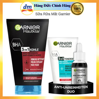 Sữa rửa mặt Balea, Tẩy tế bào chết, Mặt nạ 3 trong 1 với đất sét trắng Garnier 150 ml