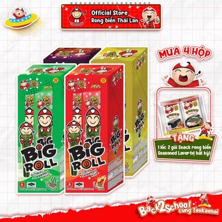 [MUA 4 HỘP x 6 GÓI TẶNG 2 GÓI SEASON 4G] Snack Rong Biển TaoKaeNoi Big Roll 6PCS Nhiều Vị Ăn Vặt