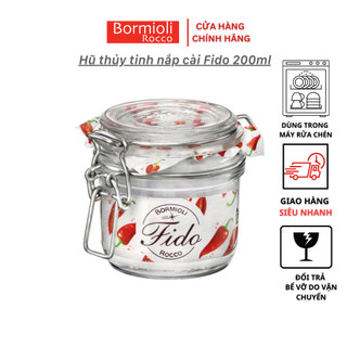 Hũ thủy tinh nắp cài Bormioli Fido 200ml & 130ml I Chính hãng