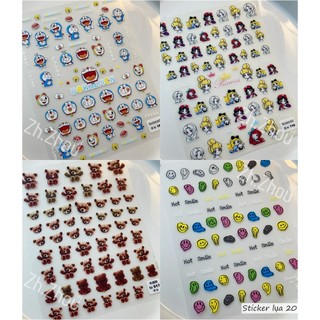 Sticker Gấu dâu, Labubu, Doremon, Tom and Jerry, tất cả các mẫu sticker hoạt hình hot trend cập nhập liên tục