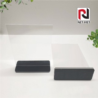 Menu Mica A4, Menu để bàn A5, A6 Đế lùa 02 mặt, Mica Đài Loan