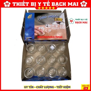 Giác Hơi Thuỷ Tinh Dùng Lửa [12 Cốc]