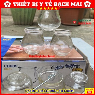 Giác Hơi Thuỷ Tinh Dùng Lửa [12 Cốc]