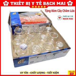 Giác Hơi Thuỷ Tinh Dùng Lửa [12 Cốc]