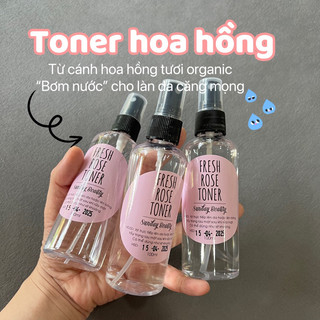 Toner hoa hồng tươi handmade
