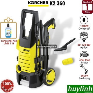 Máy phun xịt rửa xe Karcher K2 360 - Tặng 1 lít dung dịch Karcher