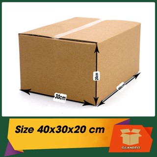Size 40x30x20 cm, hộp giấy thùng carton gói hàng tại Gumato (Mã số P97)