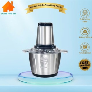 Máy xay thịt mini - xay tỏi ớt xay thịt, máy xay thịt đa năng xay sinh tố ngũ cốc dung tích 2L HOT