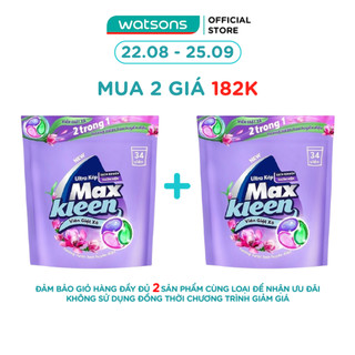 Túi Viên Giặt Xả Maxkleen Hương Nước Hoa Huyền Diệu 15g x 34Viên