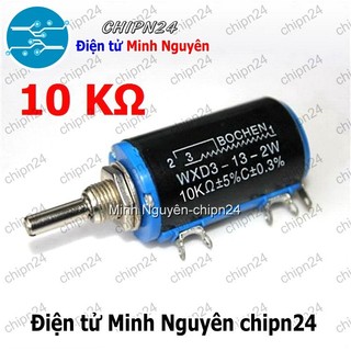 [1 CÁI] (F40) Biến trở WXD3 10K (WXD3-13-2W) (Biến trở Chiết áp tinh chỉnh xoay 10 vòng)