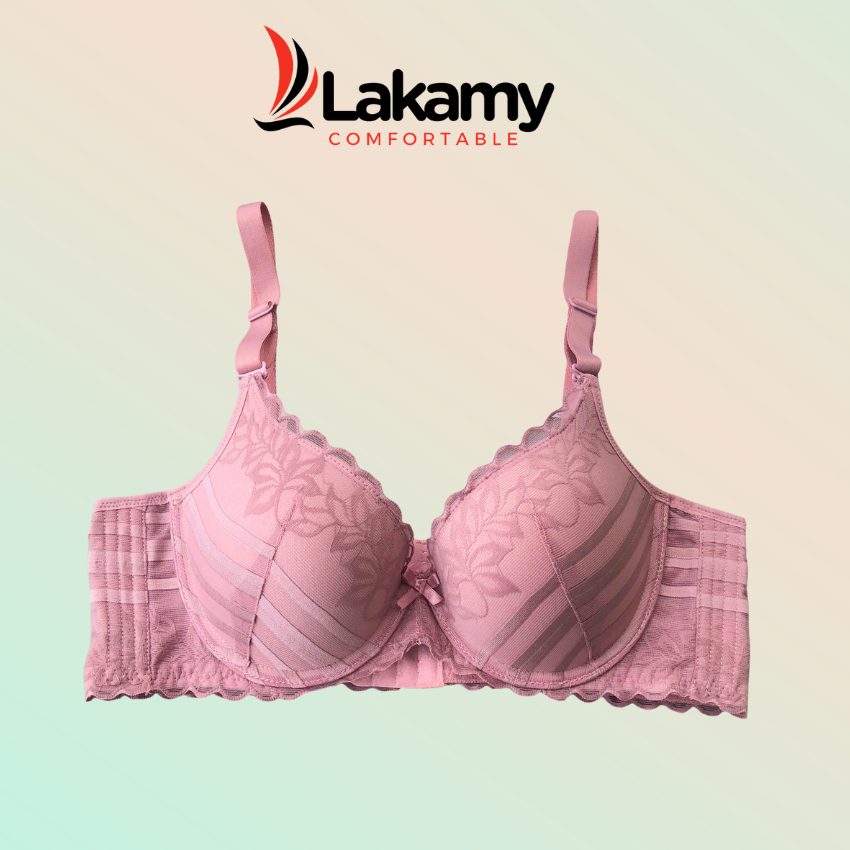 Áo lót ren Lovely đệm vừa 3 cm cao cấp có gọng  L1130 Lakamy Comfortable