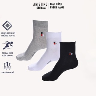 Tất nam cao cổ kháng khuẩn khử mùi vượt trội ARISTINO - BIZMEN 100% cotton tự nhiên, co giãn 360 độ - CO01