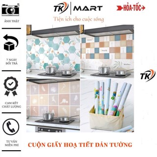 Cuộn giấy họa tiết dán bếp, dán tường, kích thước 60x200cm