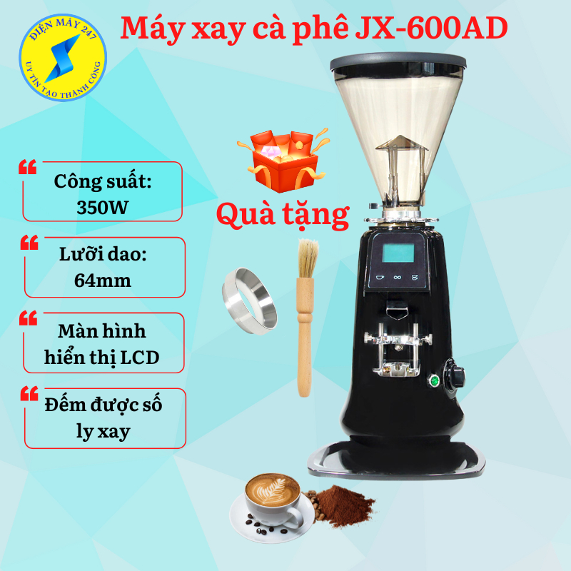 Máy xay cà phê JX600-AD - tự động đếm ly khi xay - mới 100%