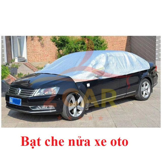 Bạt che phủ nửa xe Ô tô, Bạt phủ nóc xe ô tô cao cấp -bạt tráng nhôm cách nhiệt.- BẠT NỬA XE xe hơi