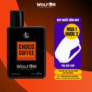 Dung Dịch Vệ Sinh Nam Giới Wolf ON Choco Coffee Ngọt Ngào Sạch Thơm Cuốn Hút 95ml