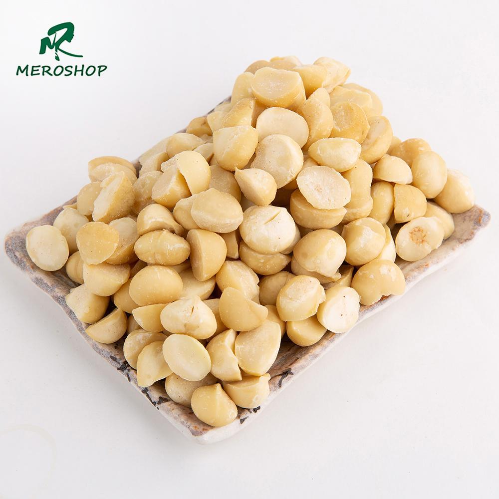 500Gr Nhân macca vỡ đôi sấy chín . Có hồ sơ công bố, xuất hóa đơn công ty đầy đủ