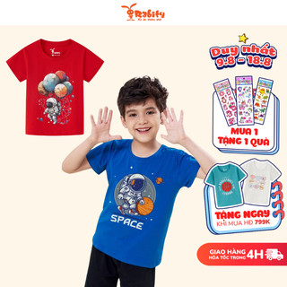 Áo thun phi hành gia áo du hành vũ trụ cho bé Rabity áo mickey cho bé đi học co giãn an toàn da trẻ em mặc hè 91067