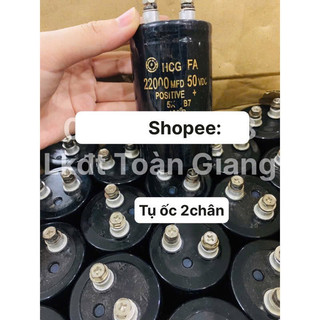 Tụ điện 2 ốc các loại dùng cho amply: 22000/63v - 22000/100v - 10000/200v - …
