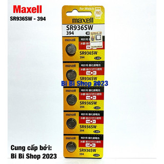 Pin đồng hồ sr936sw 394 maxell chính hãng vỉ 5 viên made in japan