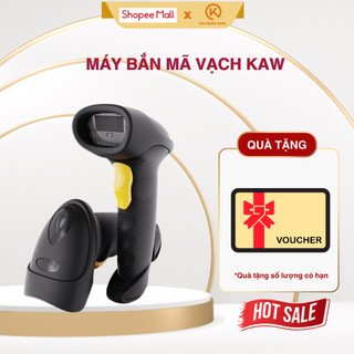 Máy bắn mã vạch Kaw 2D Hàng Chính Hãng, Không Dây, Bluetooth 5.0, Quét Mã Vạch Đa Tia Mã 1D, Mã QR