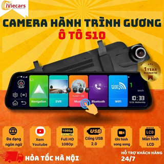 Camera hành trình ô tô S10 Vietmap S2 bản quyền vĩnh viễn bản đồ Navitel, camera cảnh báo tốc độ, lệch làn Iviecars