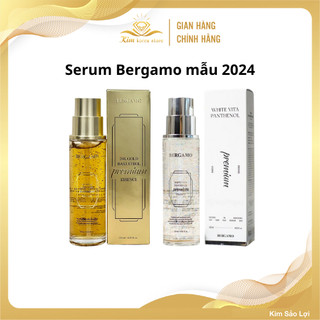 Tinh chất Bergamo trắng - vàng giúp dưỡng ẩm, trắng da, tái tạo, căng bóng, mêmf mịn da, chống lão hoá mẫu mới 110ml