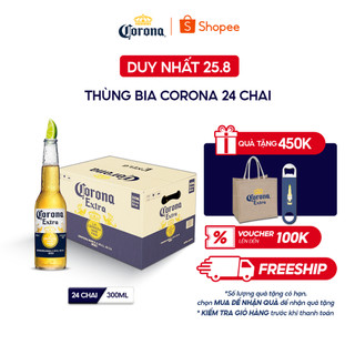 Bia Corona Extra nhập khẩu thùng 24 chai