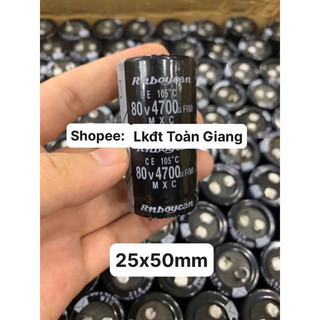 Tụ nguồn 4700uf/80v các cỡ