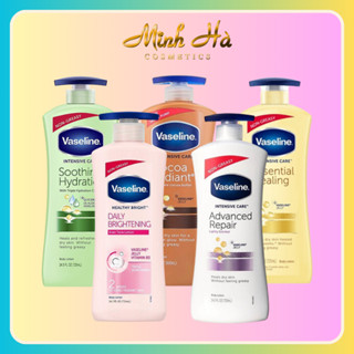 Sữa dưỡng thể Vaseline Healthy White UV Lightening Body Lotion 725ml giúp dưỡng trắng dưỡng ẩm phù hợp cho mọi loại da