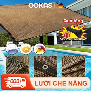 OOKAS Lưới Che Nắng，Bạt Che Nắng Ban Công Ngoài Trời，Dộ Che Nắng 90% Siêu Bền，Chặn Tia Uv Hiệu Quả