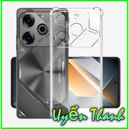 Ốp lưng silicon chống va đập cho Tecno Pova 6 - Pova 6 pro - Pova 6 Neo