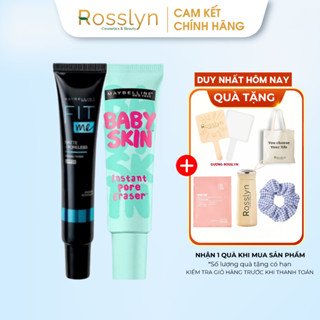  Kem Lót Maybelline New York Baby Skin + Fit me Matte Poreless Làm Mịn Da Che Khuyết Điểm Rosslyn 