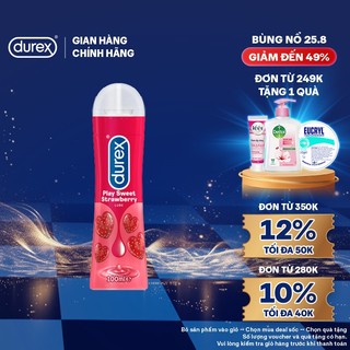 Gel bôi trơn Durex Play Strawberry hương dâu 100ml/chai