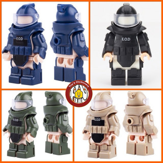 Đồ chơi xếp hình - Phụ kiện Minifigures Swat Army - Giáp EOD - Phá bom - Lính đặc nhiệm lắp ráp - Ảnh thật !