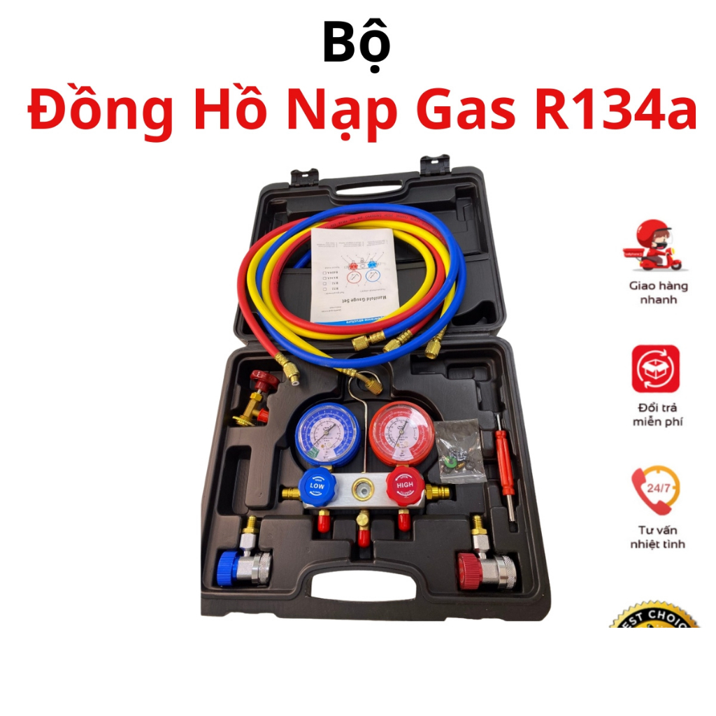Bộ Đồng Hồ Nạp Gas R134a- Giá Tốt