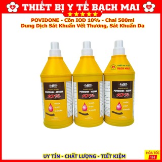 Dung Dịch Sát Trùng Vết Thương POVIDON 500ML , Cồn iot Sát Khuẩn Ngoài Da