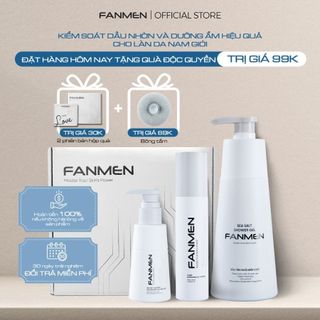 Bộ quà tặng bạn trai sữa rửa mặt sữa tắm và nước cân bằng fanmen combo sản phẩm chăm sóc da nam