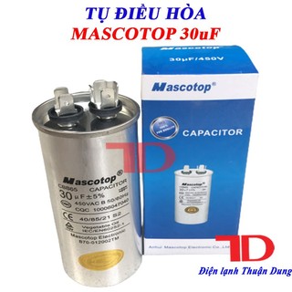 Tụ điều hòa MASCOTOP 25uF 30uF 35uF 40uF 45uF 50uF 60uF, Capacitor Mascotop, Điện Lạnh Thuận Dung