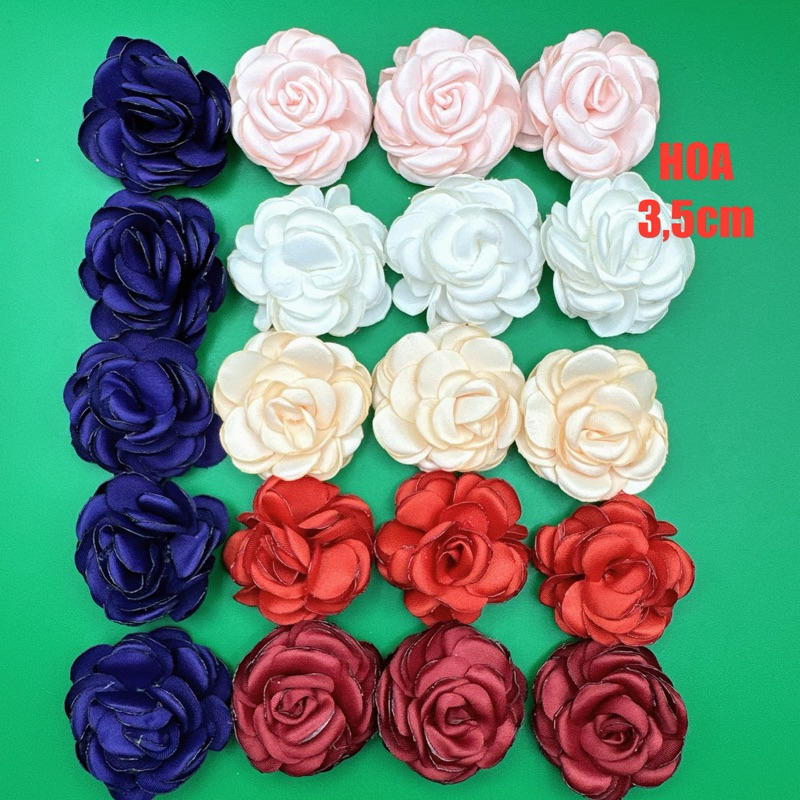 1 hoa / 5 Hoa 3,5cm đeo cổ choker, đeo tay , hoa múa biểu diễn