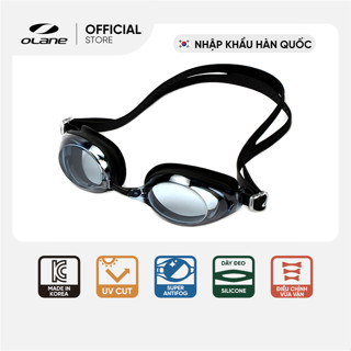Kính Bơi OLANE AquaFit 505 Khung Nhìn Rộng Chống UV400 Chống Sương Mù cho Nam và Nữ, Form Tròn