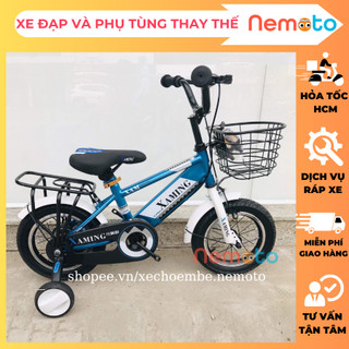 Xe đạp xaming kiểu dáng thể thao - khung 2 sườn nam - nữ size 12-14-16-18in