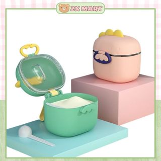 Hộp đựng sữa bột chia sữa trữ sữa khủng long, đựng sữa cho bé đi du lịch đi chơi tiện lợi 2XMART