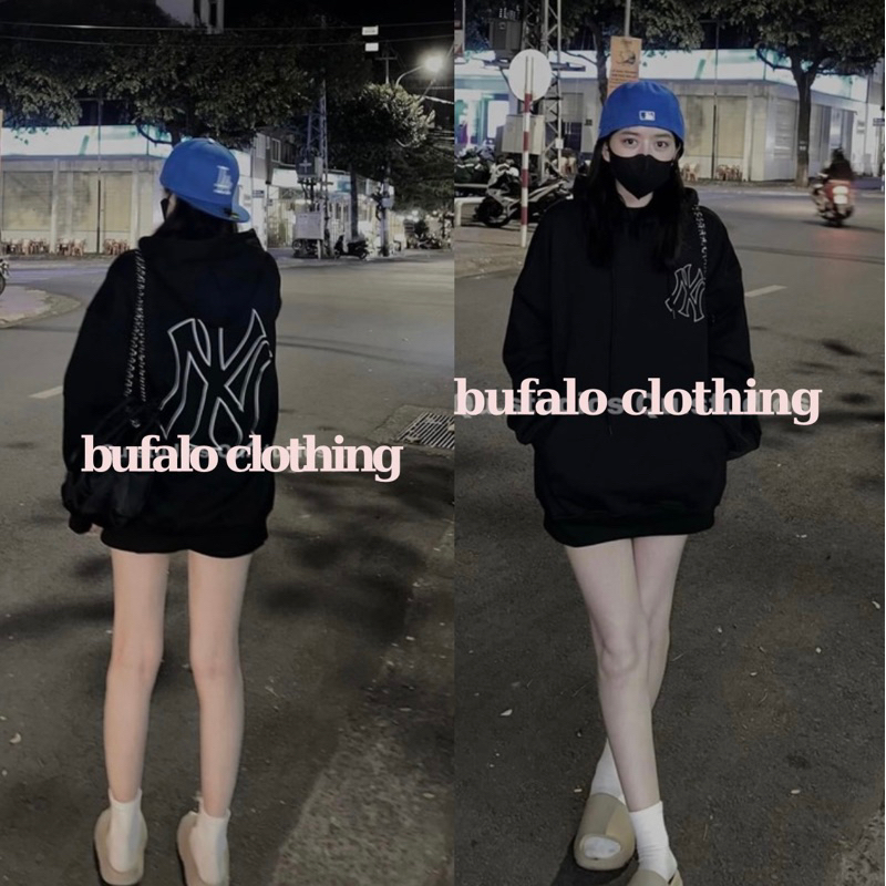 Áo Hoodie Mờ Lờ Bê NY, Áo Khoác Hoodie Nỉ Cao Cấp Dày Dặn Nam Nữ Form Rộng Basic Trẻ Trung Năng Động- BFL