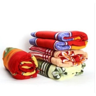 Combo 5 Chăn Quấn Ủ Nỉ Mỏng Cotton Giúp Giữ Ấm Cơ Thể Bé Sơ Sinh, Size To 80x65cm