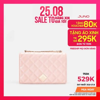 Túi Xách Nhỏ Nữ Thời Trang JUNO Dập Hiệu Ứng Princess Diamond TXN417