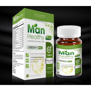  viên uống bổ thận nam MAN HEALTHY PRO thành phần từ thảo dược chứa nấm ngọc cẩu + kẽm gluconate giúp tăng cường sinh lý 