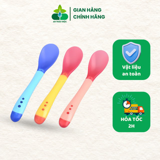 Thìa Silicon Báo Nóng Cho Bé Ăn Dặm Giúp Bé Ăn Ngoan , Ngon Miệng TBN