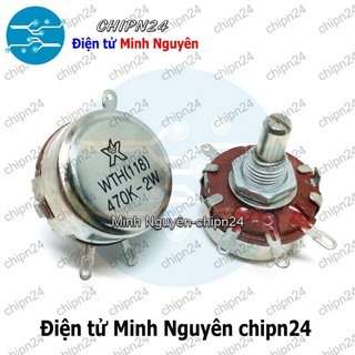 [1 CÁI] (F42) Biến trở 2W WTH118 Nâu 470K (WTH(118)-2W, Biến trở công nghiệp, Biến trở công suất)